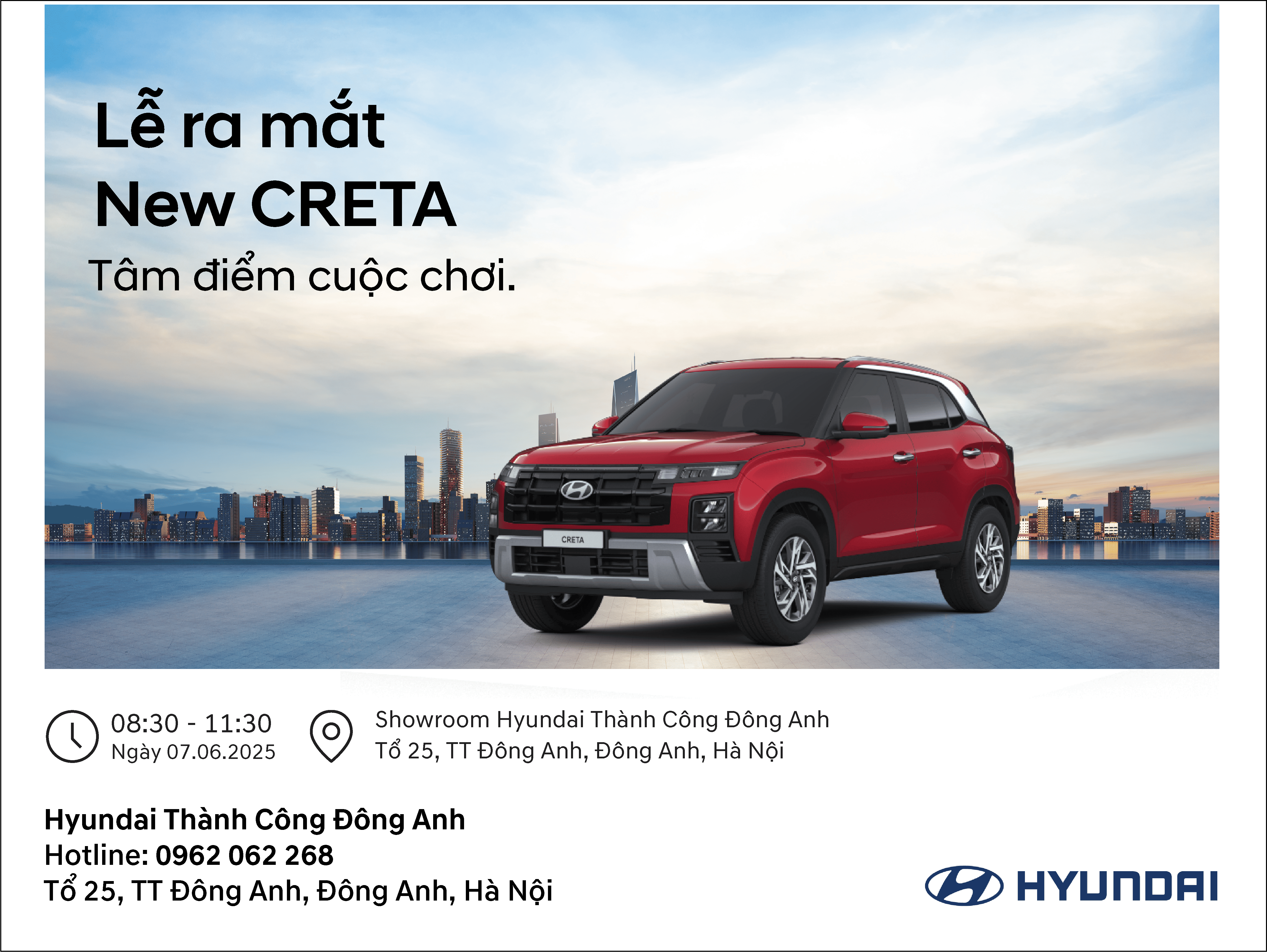 SỰ KIỆN RA MẮT HYUNDAI CRETA NGÀY 7/6/2025 TẠI HYUNDAI ĐÔNG ANH -THÀNH CÔNG TỐT ĐẸP 🎉